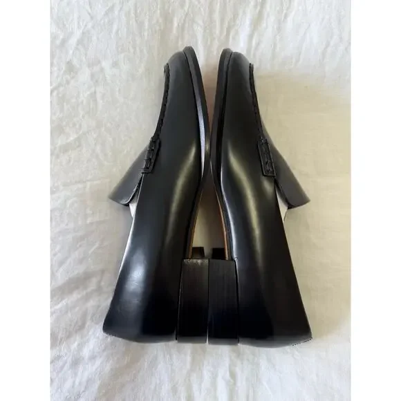 Vince | Women’s 9.5 | Black Leather Naomi Loafers | Contemporary Minimalist EUC - Picture 4 of 9